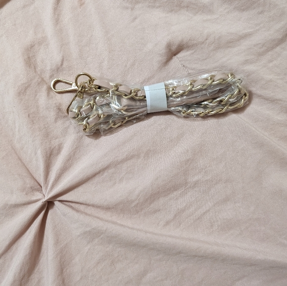 Badgley Mischka blush pink faux leather quilted crossbody purse - Picture 6 of 12